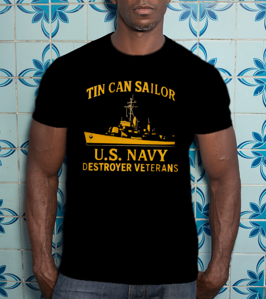 Tin Can Sailor U.S. Navy Destroyer Veterans T-Shirt