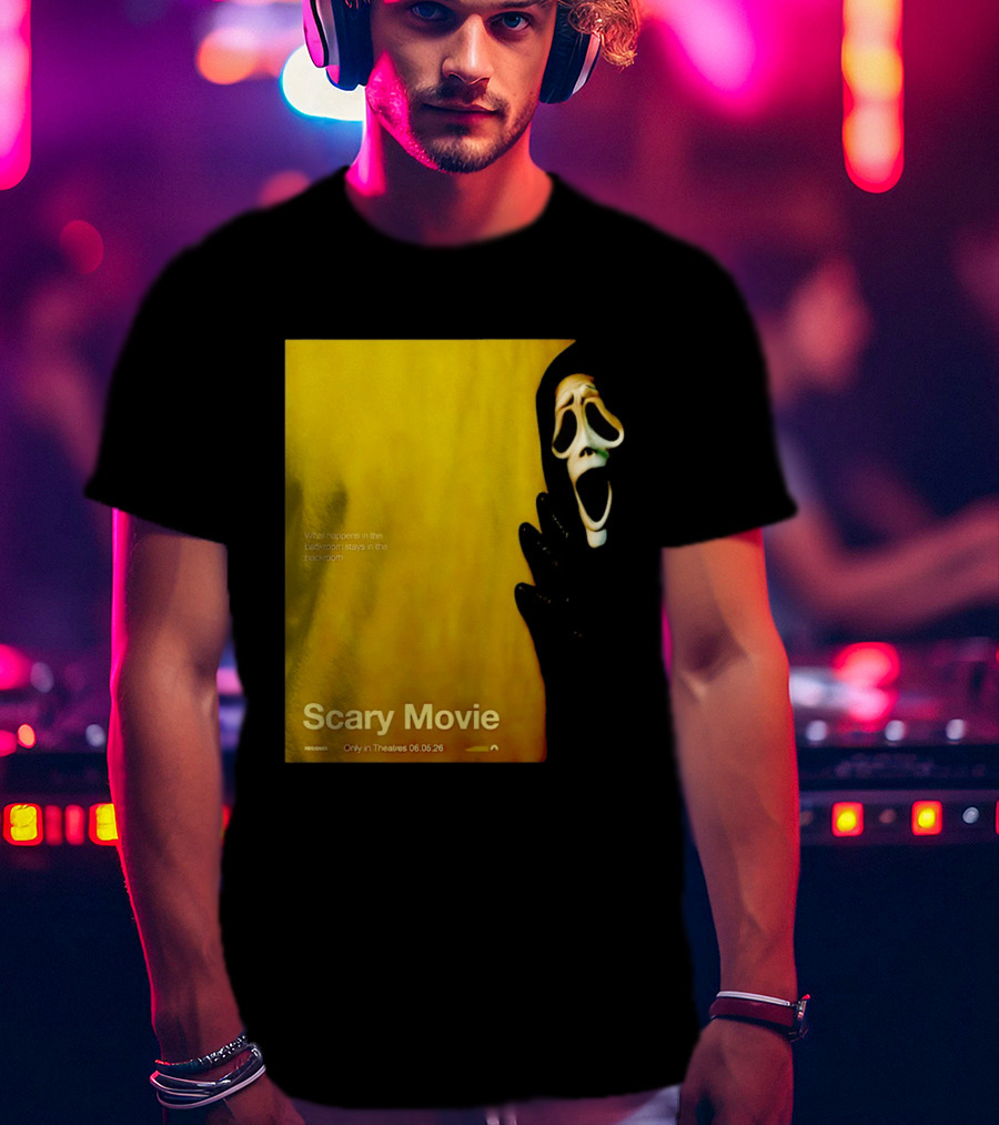 What Happens In The Backroom Stays In The Backroom Scary Movie 6 Backrooms Only In Theatres 06.05.26 T-Shirt