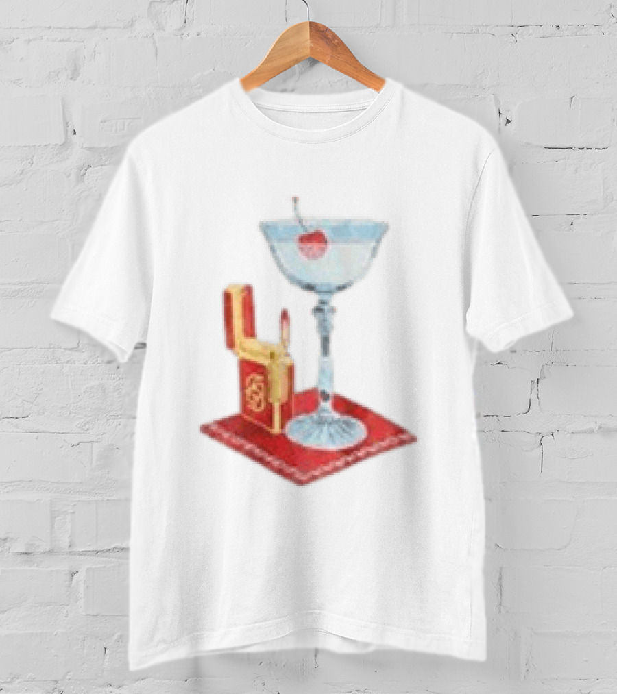 Adrien Rabiot Drole De Monsieur Martini Cocktail With Lighter T-Shirt
