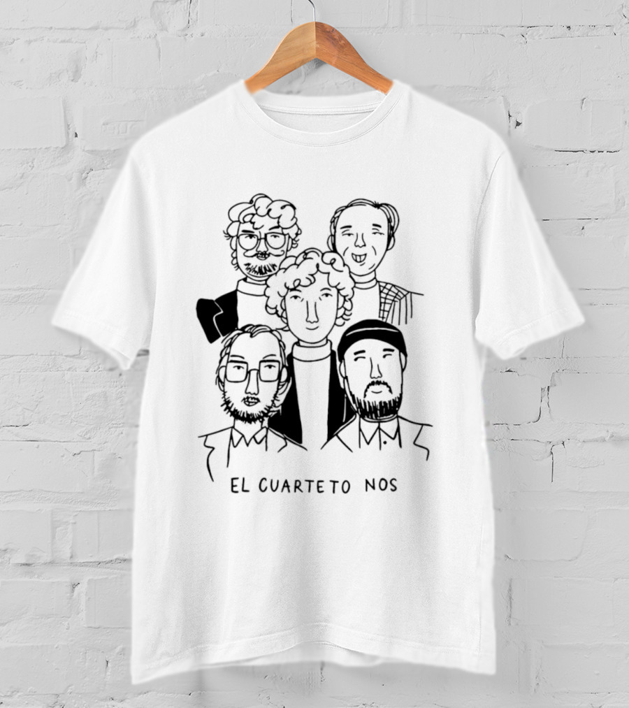 El Cuarteto De Nos Uruguay 1980 Cartoon Drawing T-Shirt