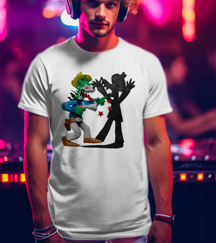 Wild Grrl MTV Celebrity Deathmatch Cartoon Style Claymation Scene T-Shirt