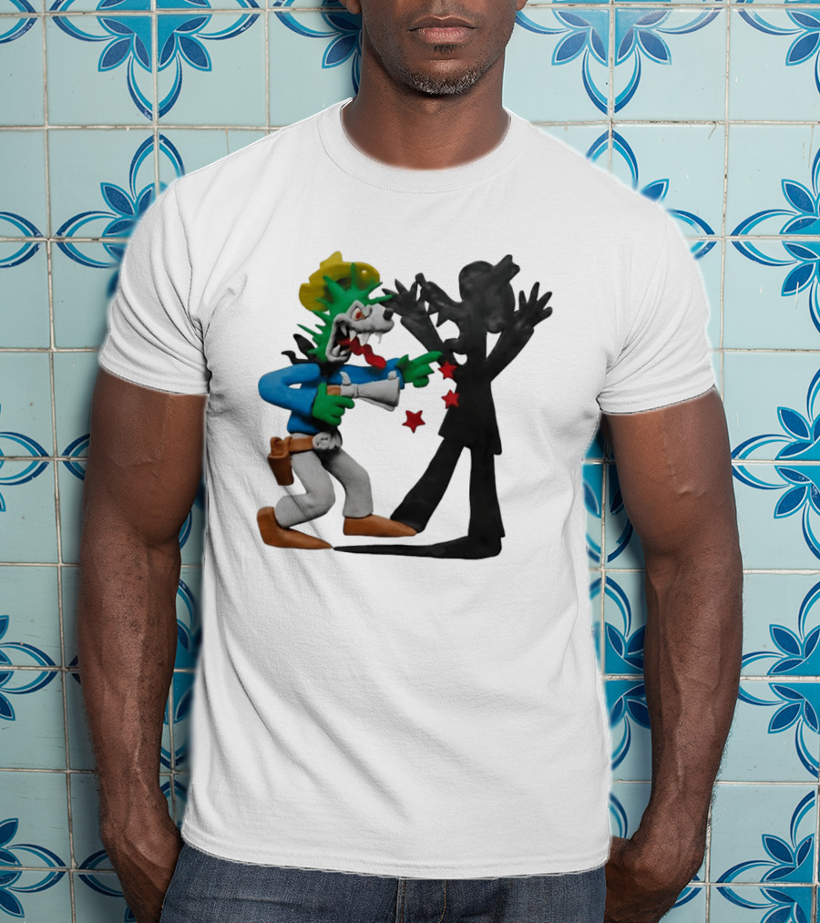 Wild Grrl MTV Celebrity Deathmatch Cartoon Style Claymation Scene T-Shirt
