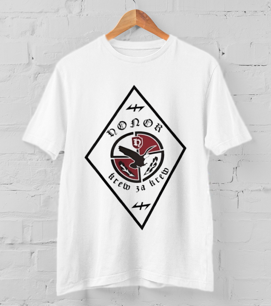 Honor Krew Za Krew Poland Slavic SS European World War Reichsadler T-Shirt
