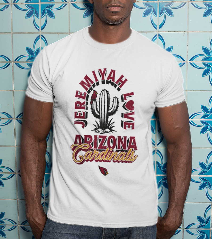 Jeremiah Love Arizona Cardinals Cactus NFL T-Shirt