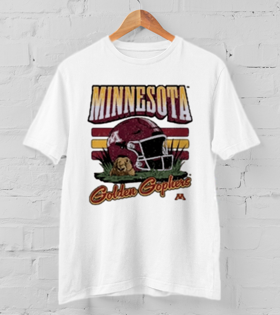Minnesota Golden Gophers Football Helmet T-Shirt