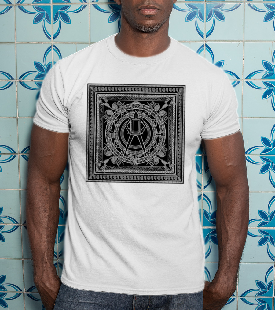 Aztec God Warrior Mesoamerican Calendar Stone Symbols Ancient Mexico Mythology T-Shirt