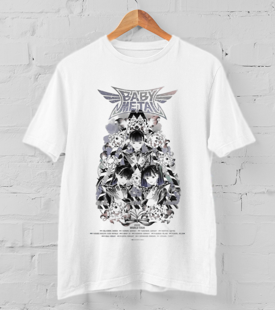 BABYMETAL World Tour 2026 UK EU Dates By Peach MoMoKo T-Shirt