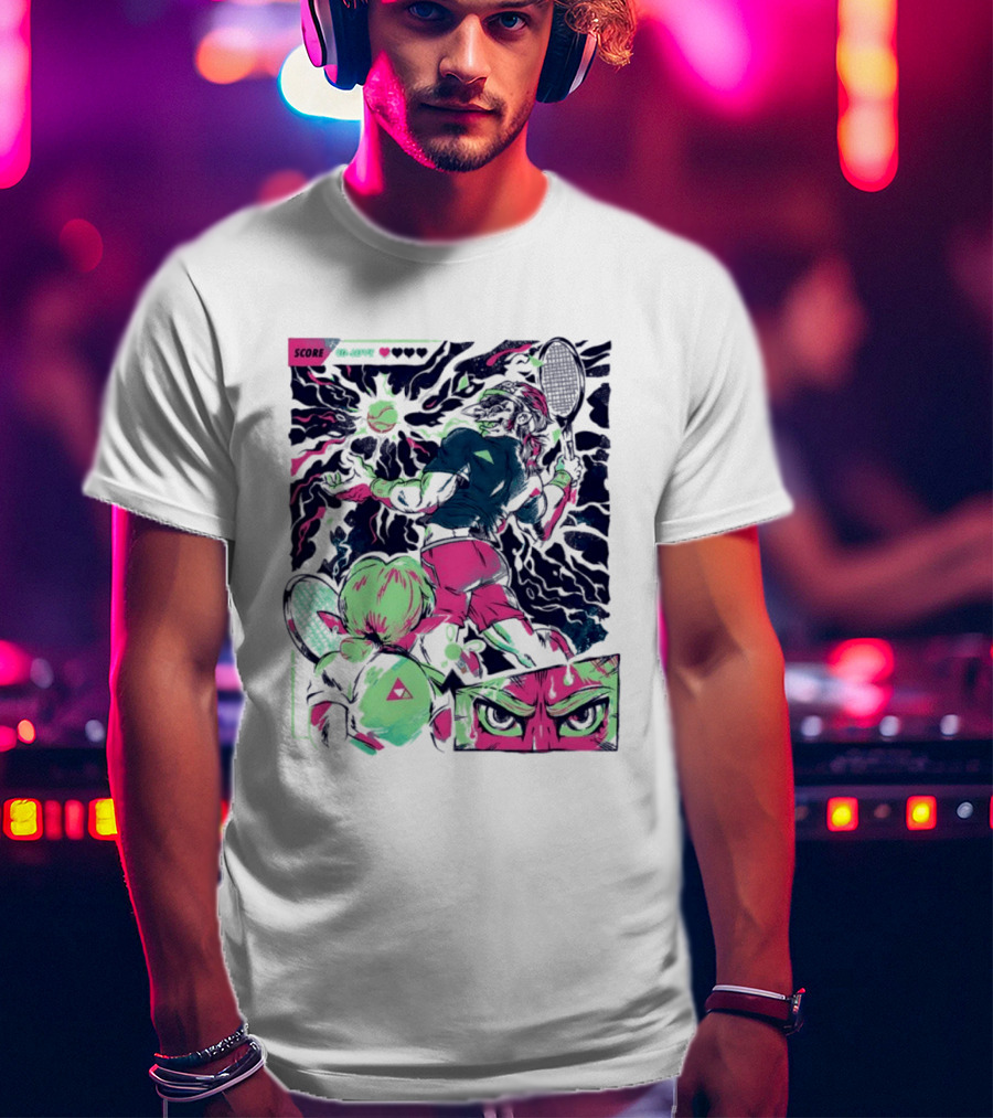 Link Zelda Legend Of Zelda Monster Goblin Arcade Tennis Game Competition Score 40 Love T-Shirt