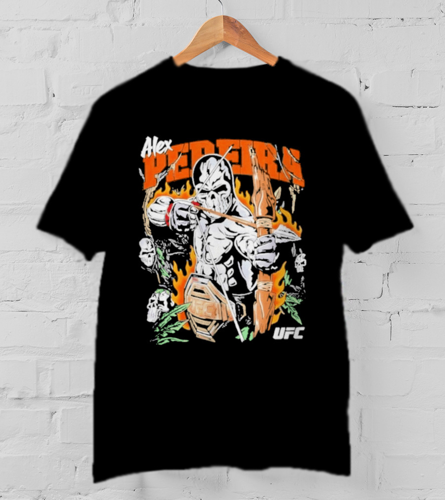 Alex Pereira Poatan UFC Warrior Lotas Brand Archery Flames T-Shirt