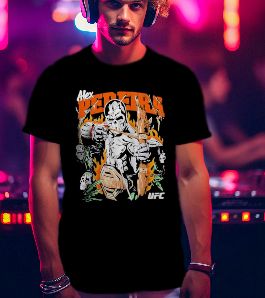 Alex Pereira Poatan UFC Warrior Lotas Brand Archery Flames T-Shirt