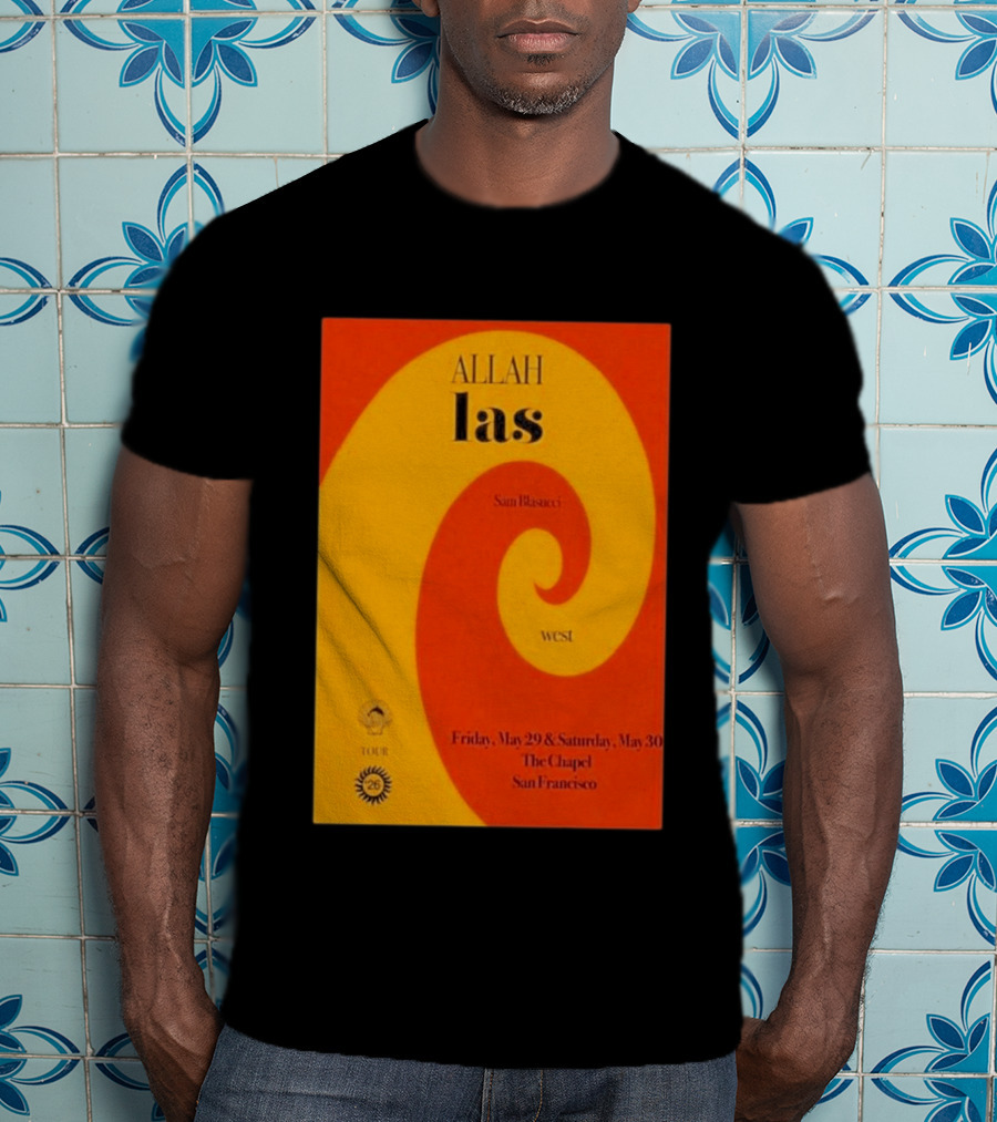 Allah Las Sam Blasucci The Chapel San Francisco May 29 30 2026 Tour West T-Shirt
