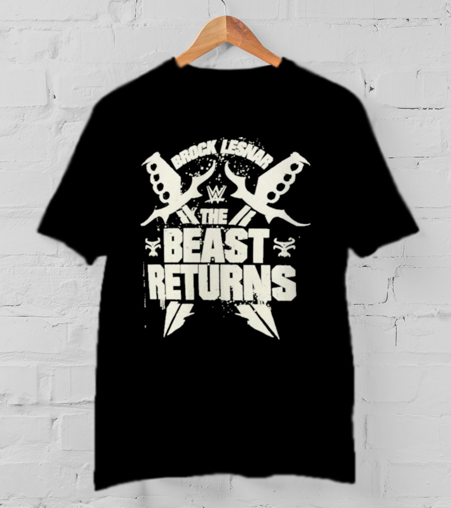 Brock Lesnar WWE The Beast Returns Knuckle Dusters Lightning T-Shirt