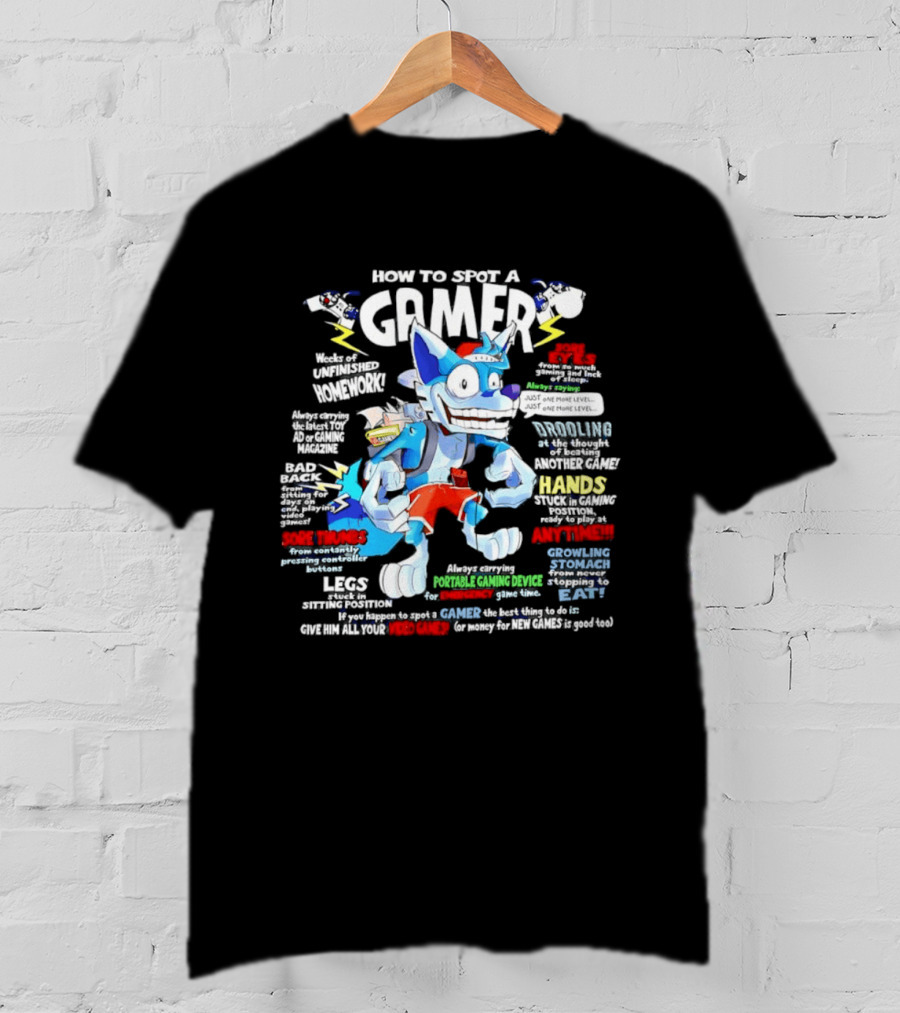 How To Spot A Gamer Controller Hands And Headphones Gaming Syndrome Gamer Eyes T-Shirt