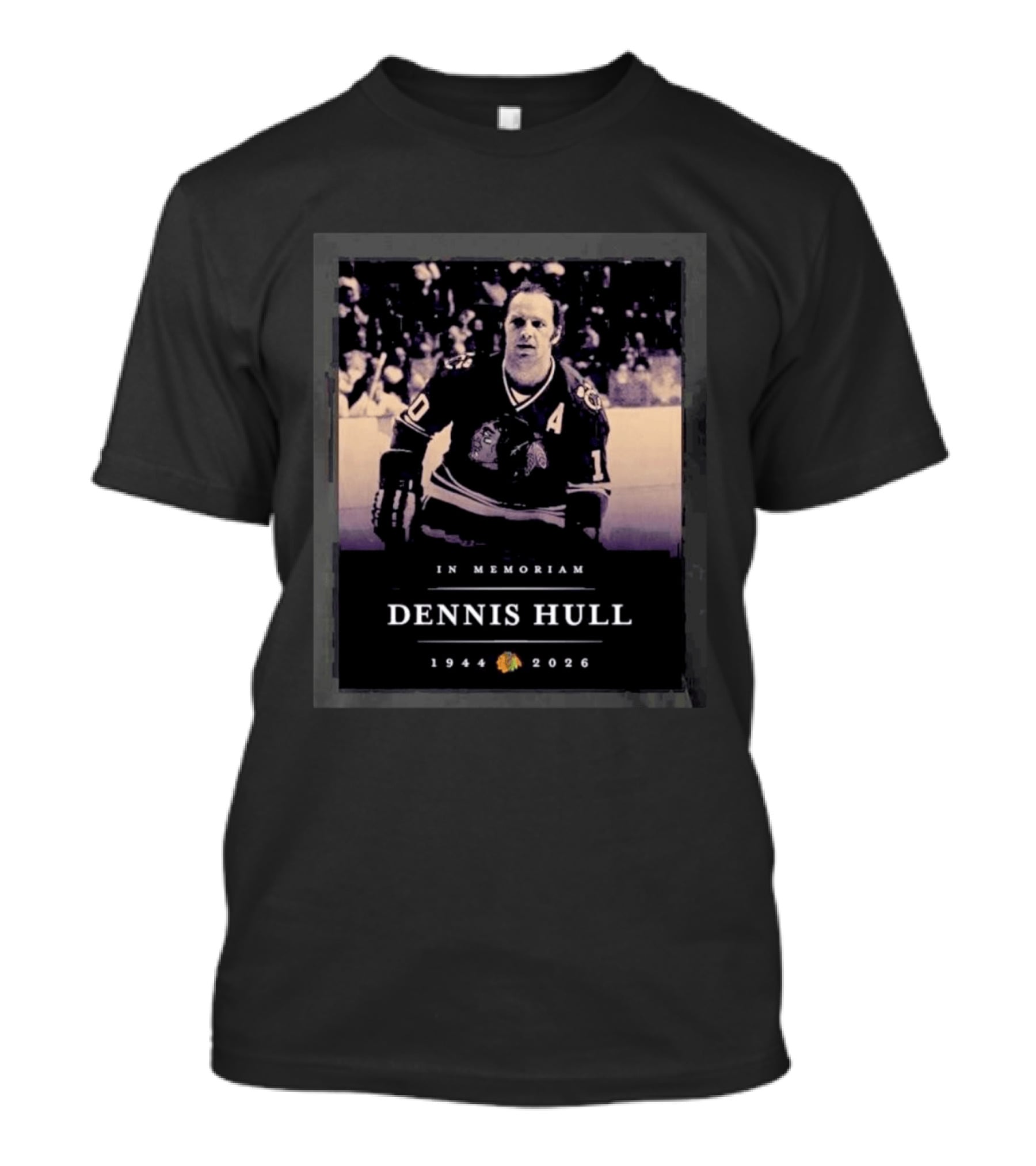 In Memoriam Dennis Hull 1944 2026 Chicago Hockey Player T-Shirt