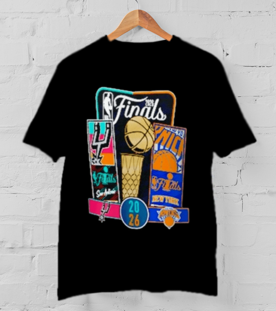 2026 NBA Finals San Antonio Spurs Vs New York Knicks Tickets Basketball Matchup T-Shirt