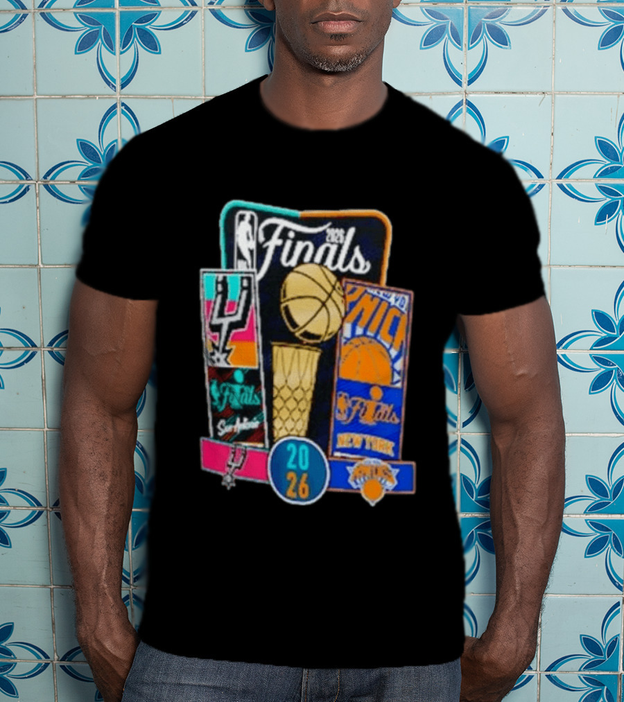 2026 NBA Finals San Antonio Spurs Vs New York Knicks Tickets Basketball Matchup T-Shirt