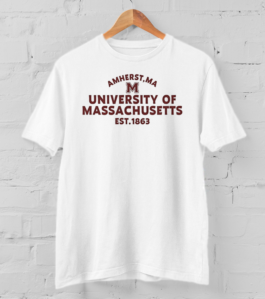 Amherst MA University Of Massachusetts Est 1863 T-Shirt