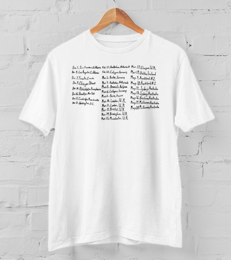 Audrey Hobert Clown World Tour 2023 Dates And Cities List T-Shirt