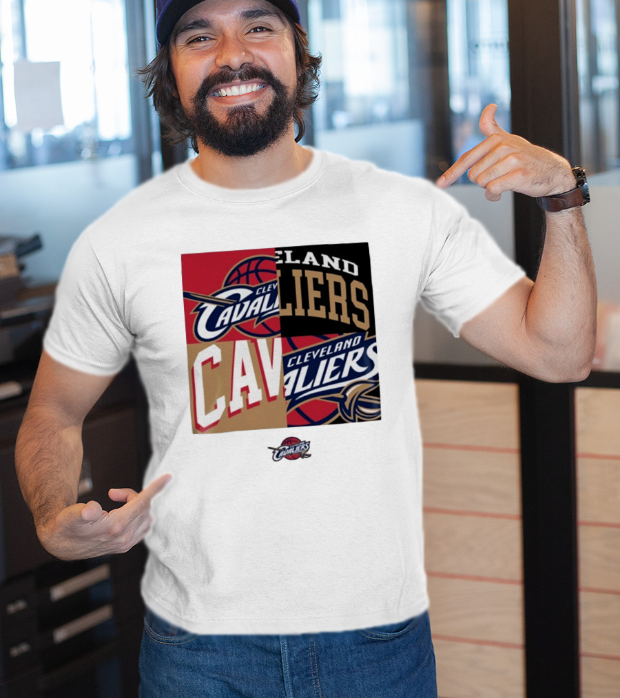 Cleveland Cavaliers Block New Era Iconic Logo Collage T-Shirt