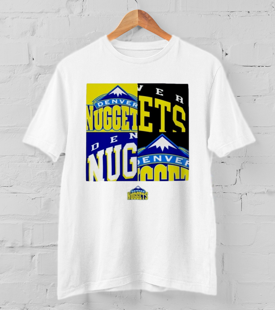 Denver Nuggets New Era Block Retro Split Collage T-Shirt