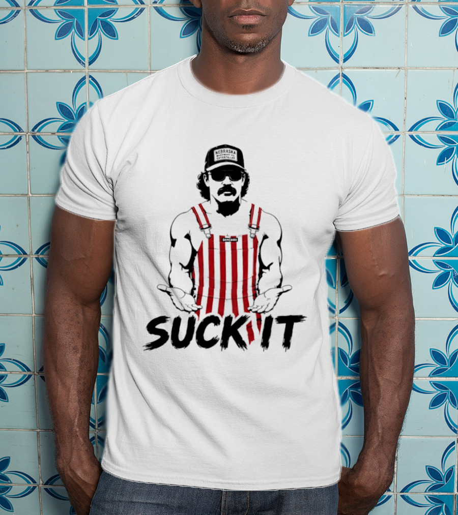 Dr Disrespect Nebraska Machinery Co Suck It Caterpillar Gamebirds T-Shirt