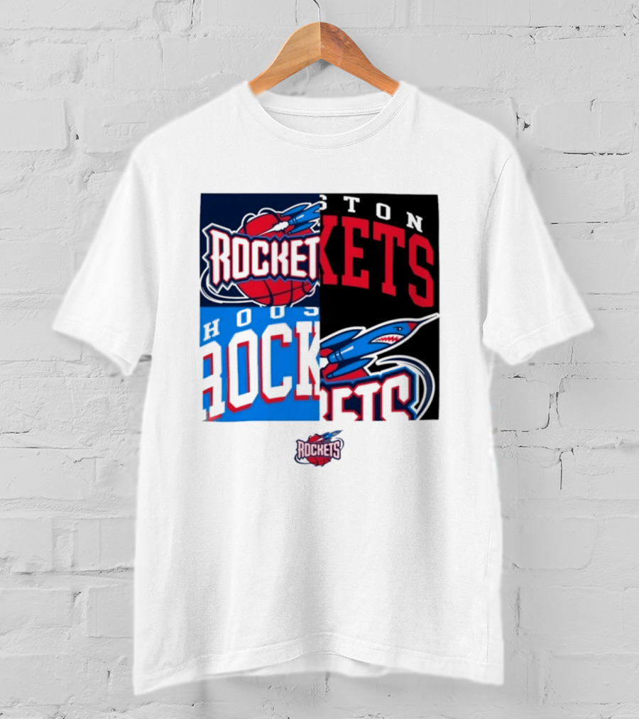 Houston Rockets New Era Block Basketball Team T-Shirt