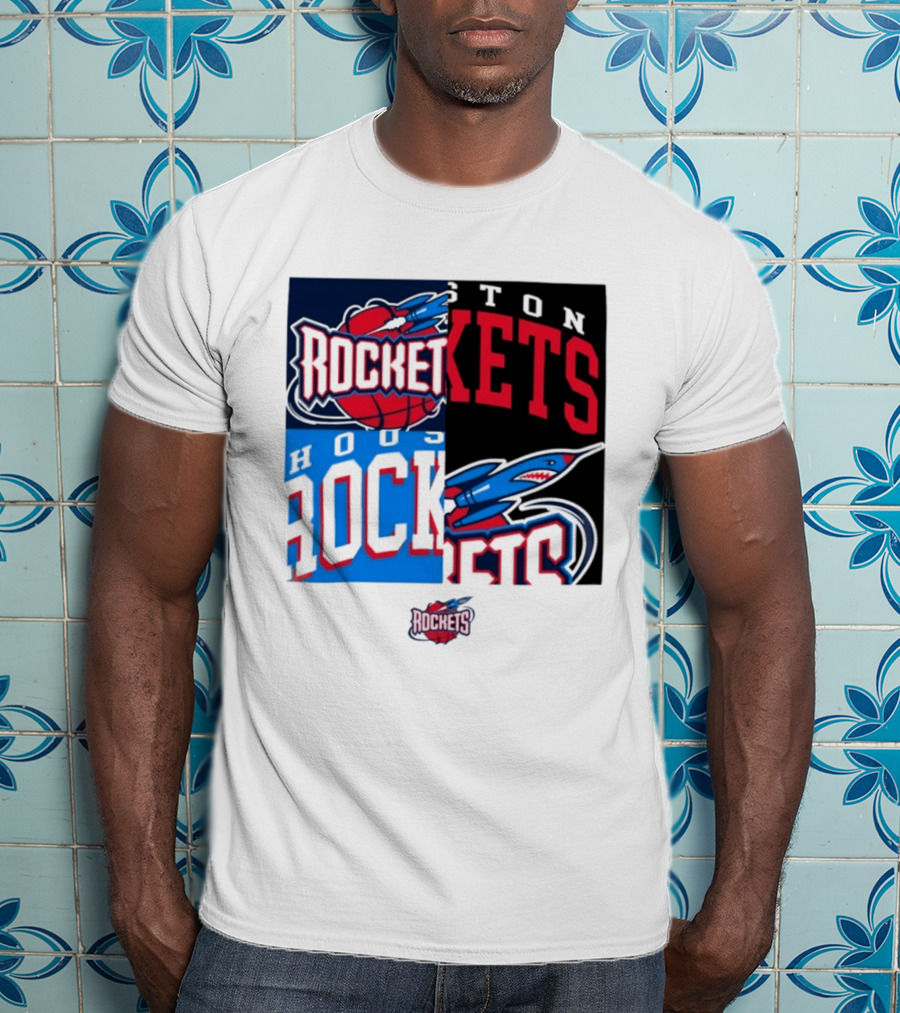 Houston Rockets New Era Block Basketball Team T-Shirt