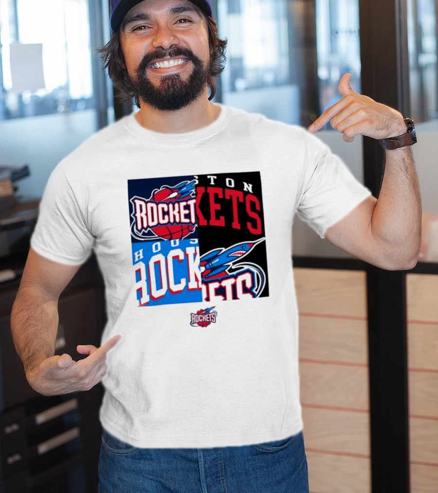 Houston Rockets New Era Block Basketball Team T-Shirt