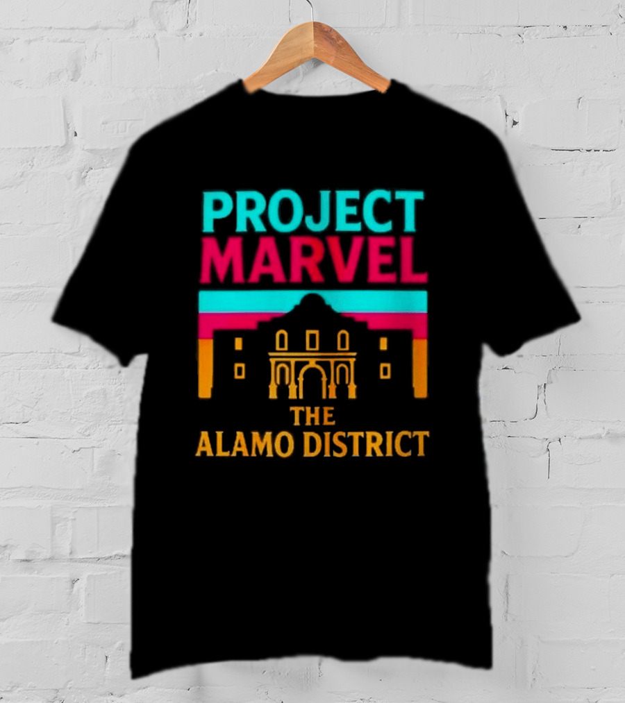 San Antonio Spurs Project Marvel The Alamo District T-Shirt