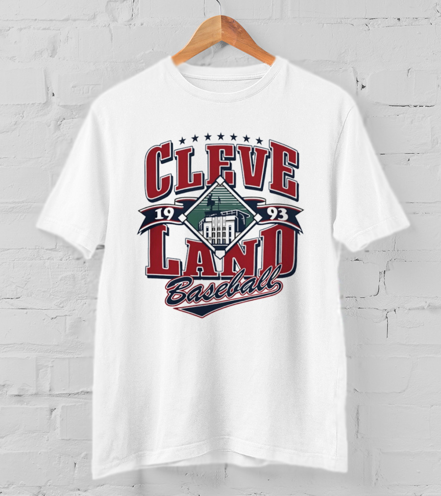 Cleveland Baseball 1993 Cleveland Municipal Stadium Major League Baseball T-Shirt
