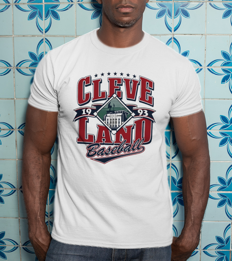 Cleveland Baseball 1993 Cleveland Municipal Stadium Major League Baseball T-Shirt