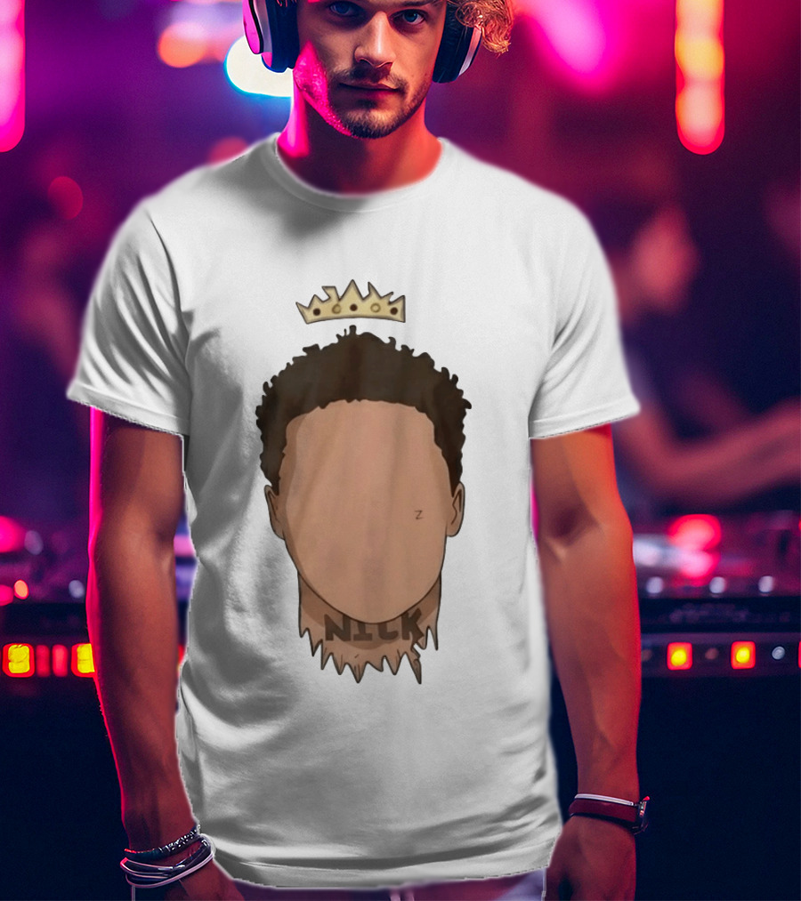 Nick No Haircut Crown Mario Cristobal Face T-Shirt