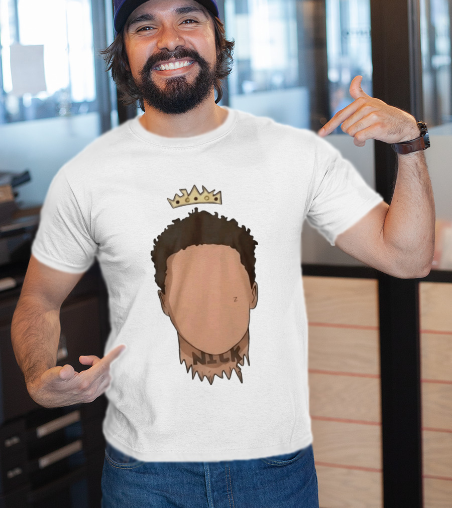 Nick No Haircut Crown Mario Cristobal Face T-Shirt