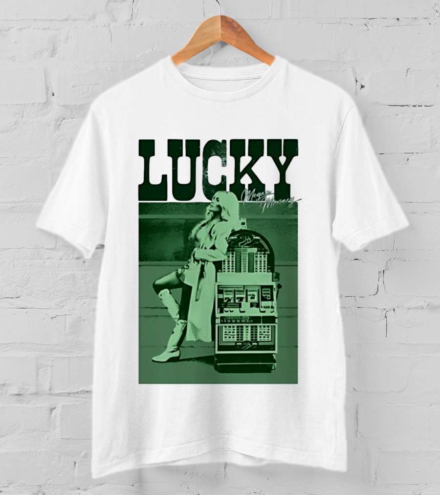 Megan Moroney LUCKY Retro Slot Machine T-Shirt