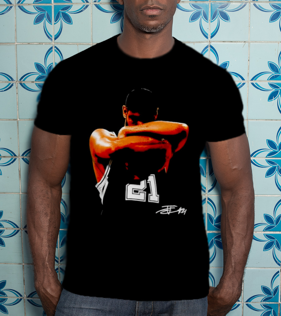 Tim Duncan San Antonio Spurs NBA 21 TD Basketball Legend T-Shirt