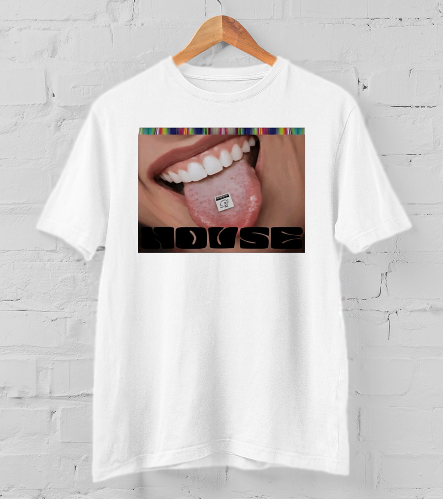 Mushroom Houses World Class Psychedelics House Rave LSD Acid House T-Shirt