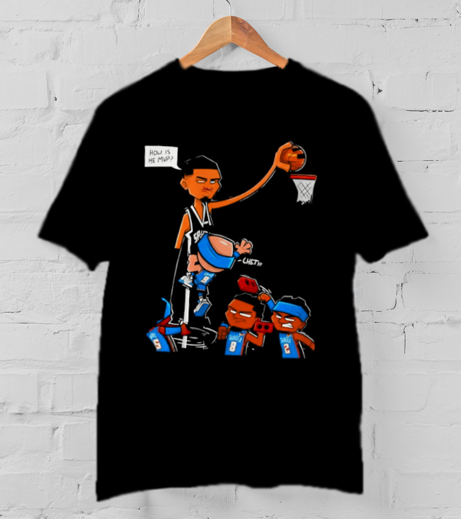 Victor Wembanyama San Antonio Spurs Vs Chet Holmgren Oklahoma City Thunder NBA MVP Debate T-Shirt