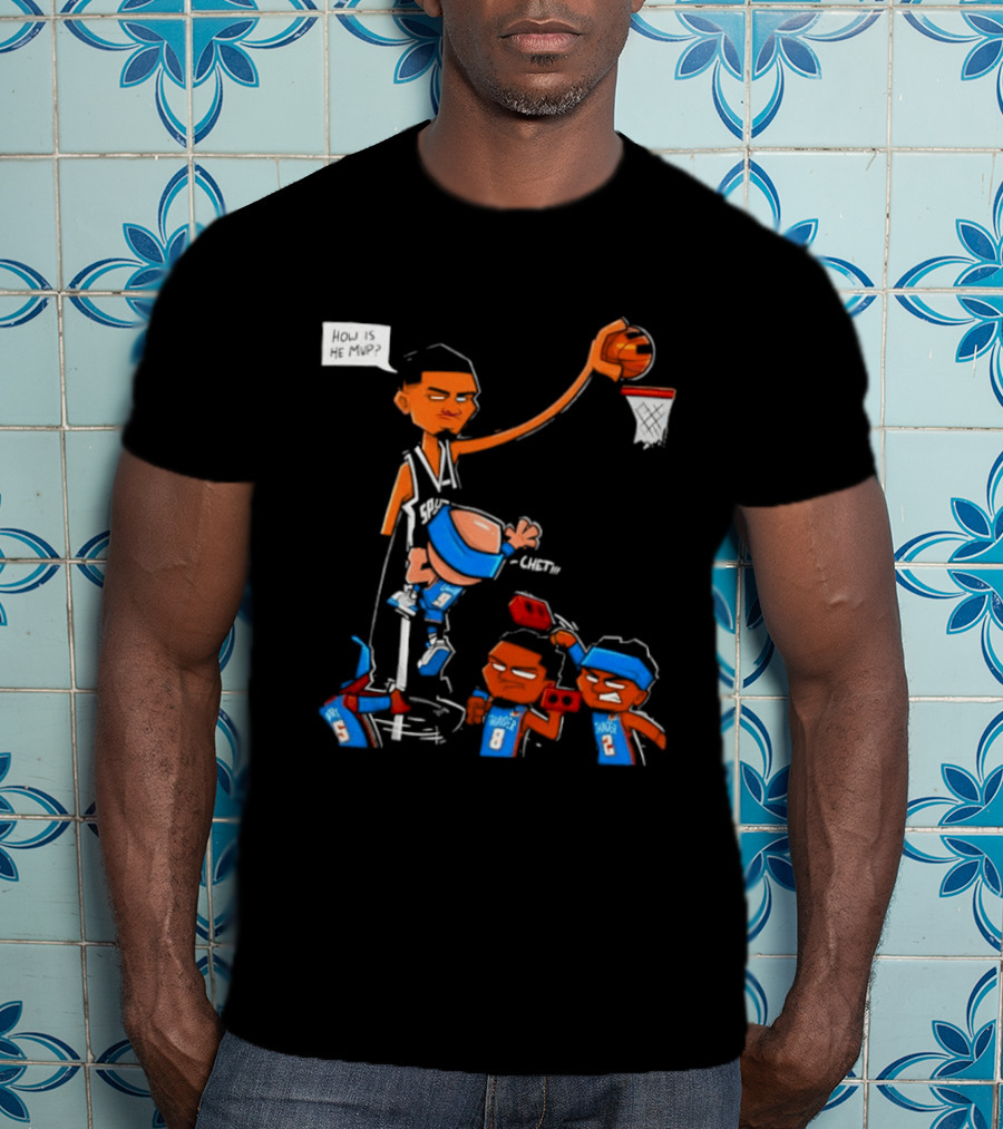 Victor Wembanyama San Antonio Spurs Vs Chet Holmgren Oklahoma City Thunder NBA MVP Debate T-Shirt