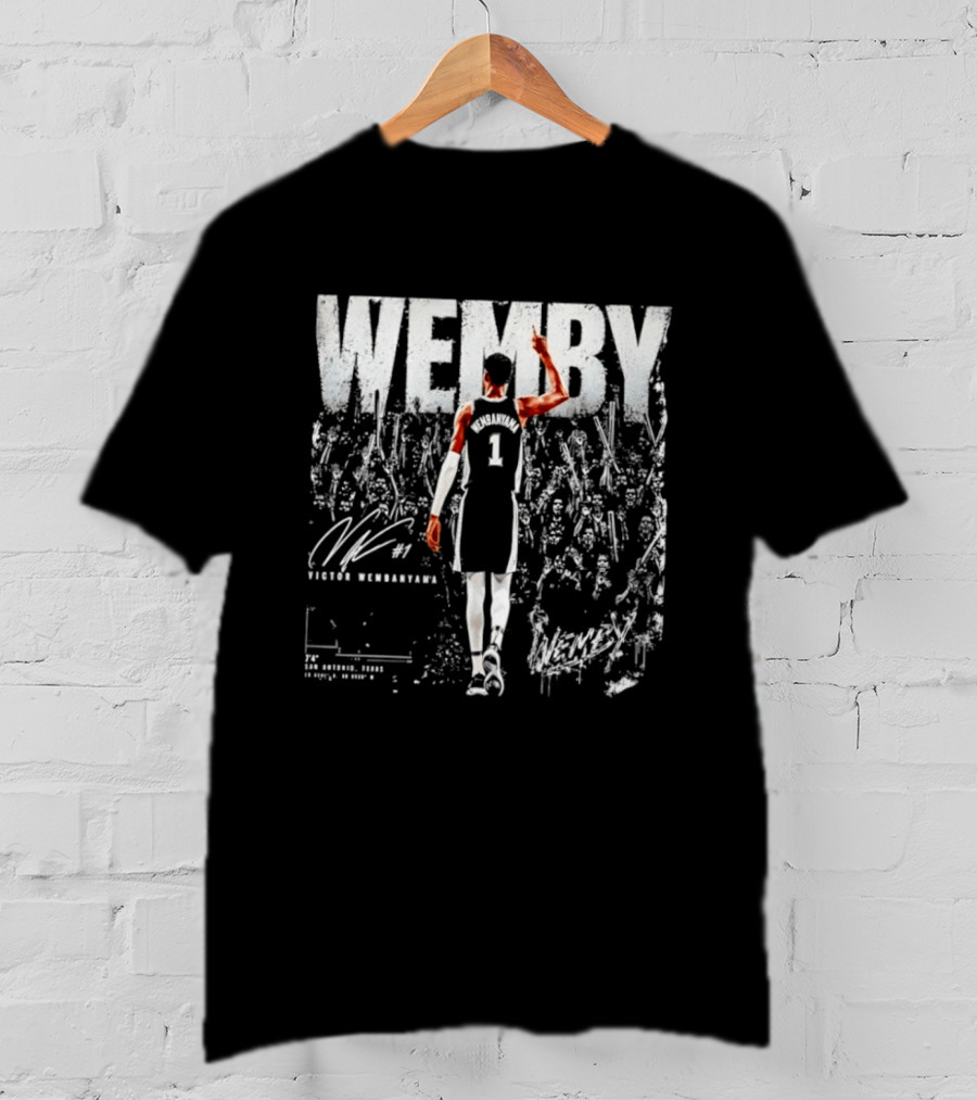 Victor Wembanyama WEMBY San Antonio Spurs 1 NBA Basketball 74 T-Shirt