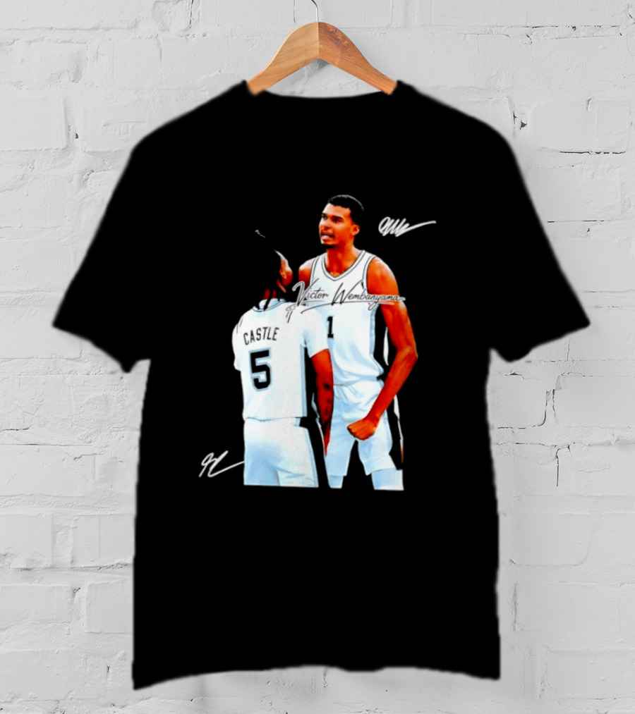 Victor Wembanyama Stephon Castle San Antonio Spurs NBA Basketball 1 5 T-Shirt