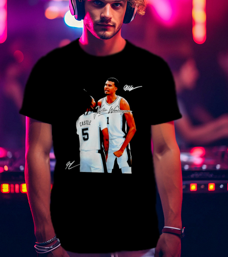 Victor Wembanyama Stephon Castle San Antonio Spurs NBA Basketball 1 5 T-Shirt