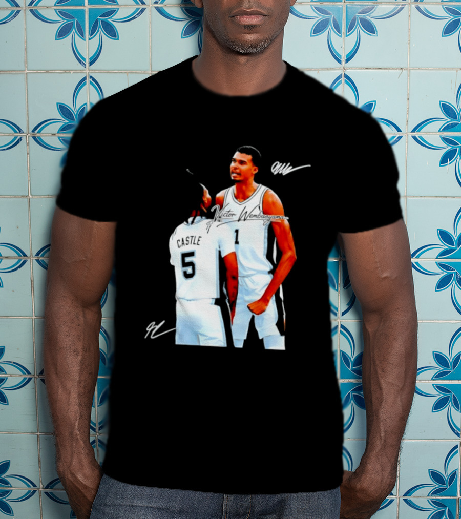 Victor Wembanyama Stephon Castle San Antonio Spurs NBA Basketball 1 5 T-Shirt