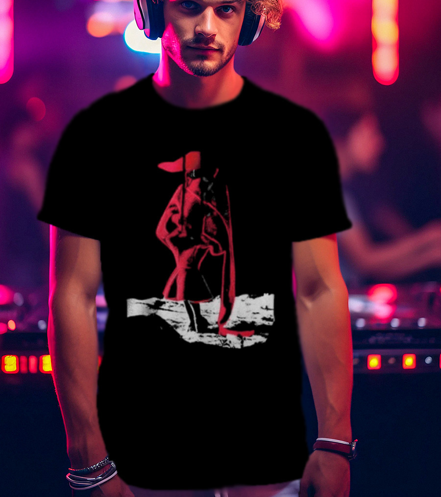Adelaxo Adela Abstract Red Figure T-Shirt