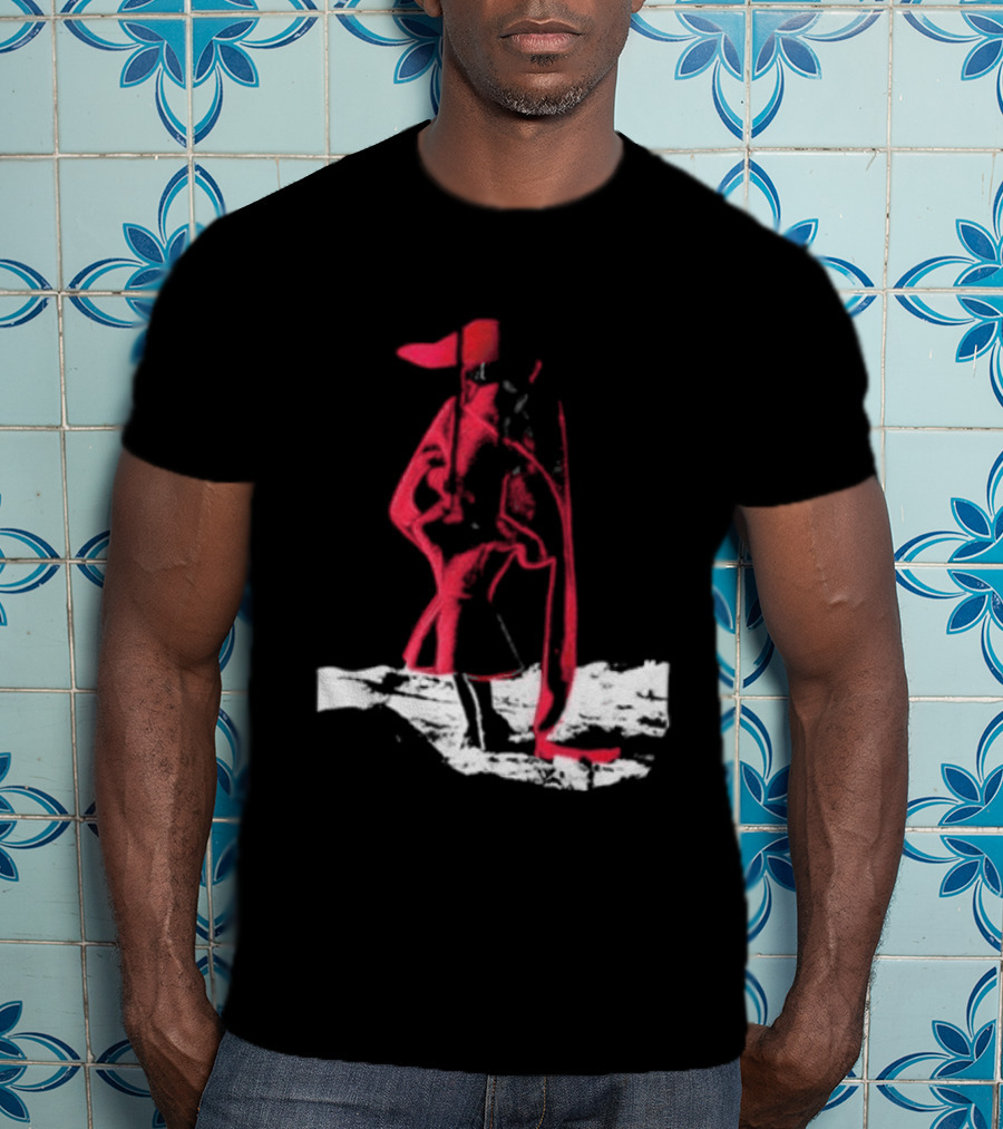 Adelaxo Adela Abstract Red Figure T-Shirt