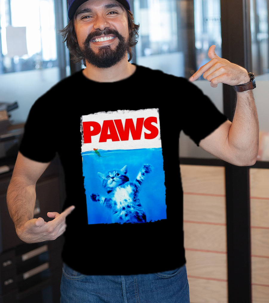 Jaws Universal Steven Spielberg Amblin Entertainment Paws Kitten Mouse T-Shirt