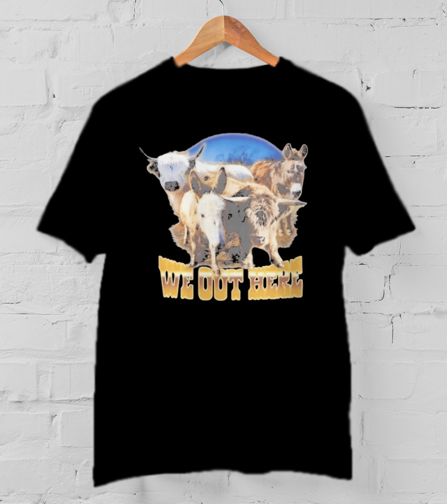 Jelly Roll We Out Here Western Animals Scene T-Shirt