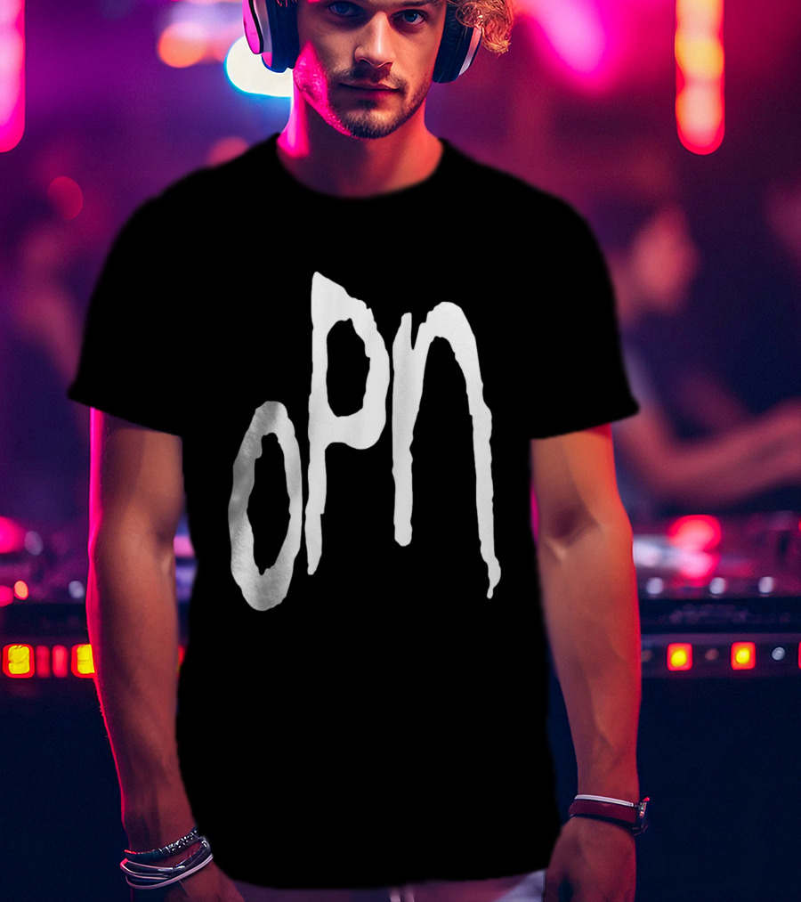 Oneohtrix Point Never OPN Stylized Text Hipster Band T-Shirt