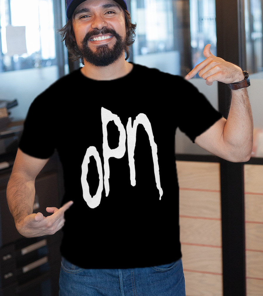 Oneohtrix Point Never OPN Stylized Text Hipster Band T-Shirt