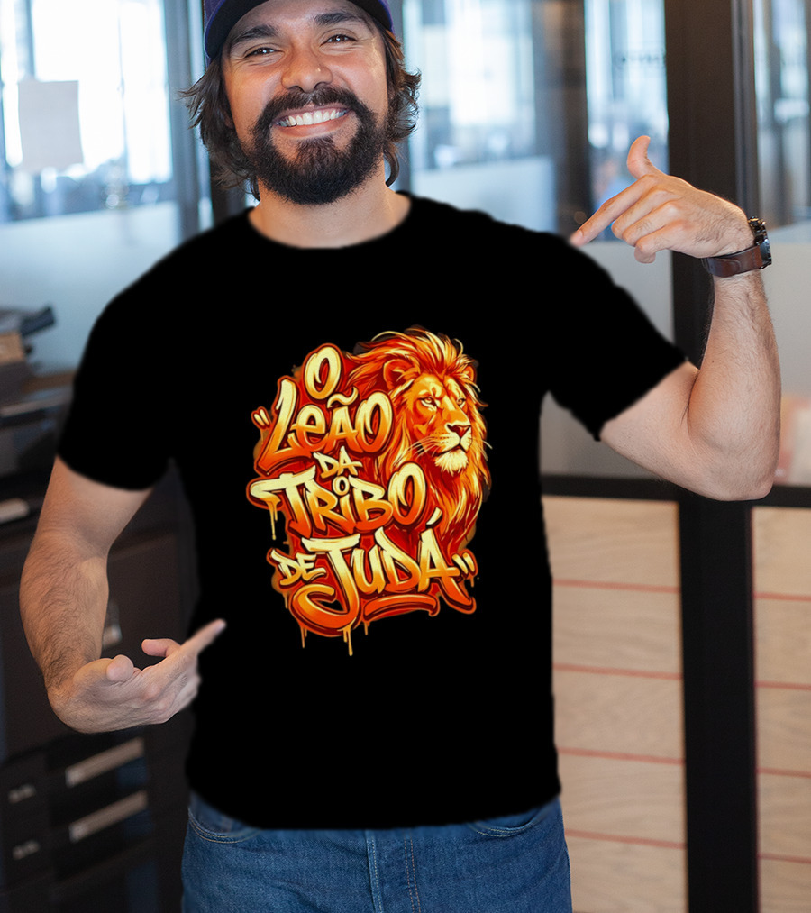 O Leão Da Tribo De Judá Lion T-Shirt