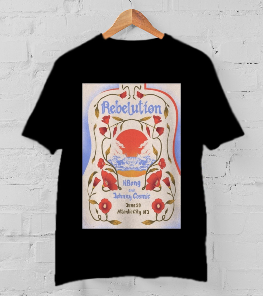 Rebelution KBong Johnny Cosmic June 20 Atlantic City NJ T-Shirt